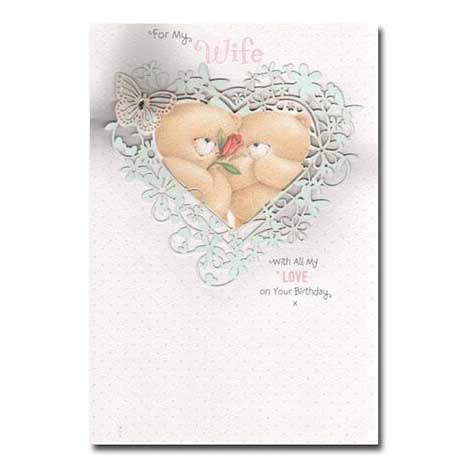 Wife Birthday Forever Friends Card